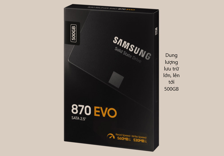 Ổ cứng SSD Samsung 870 EVO 500GB 2.5inch SATA 3 (MZ-77E500BW)